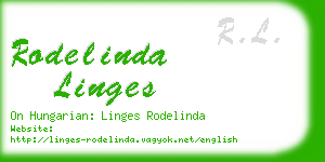 rodelinda linges business card